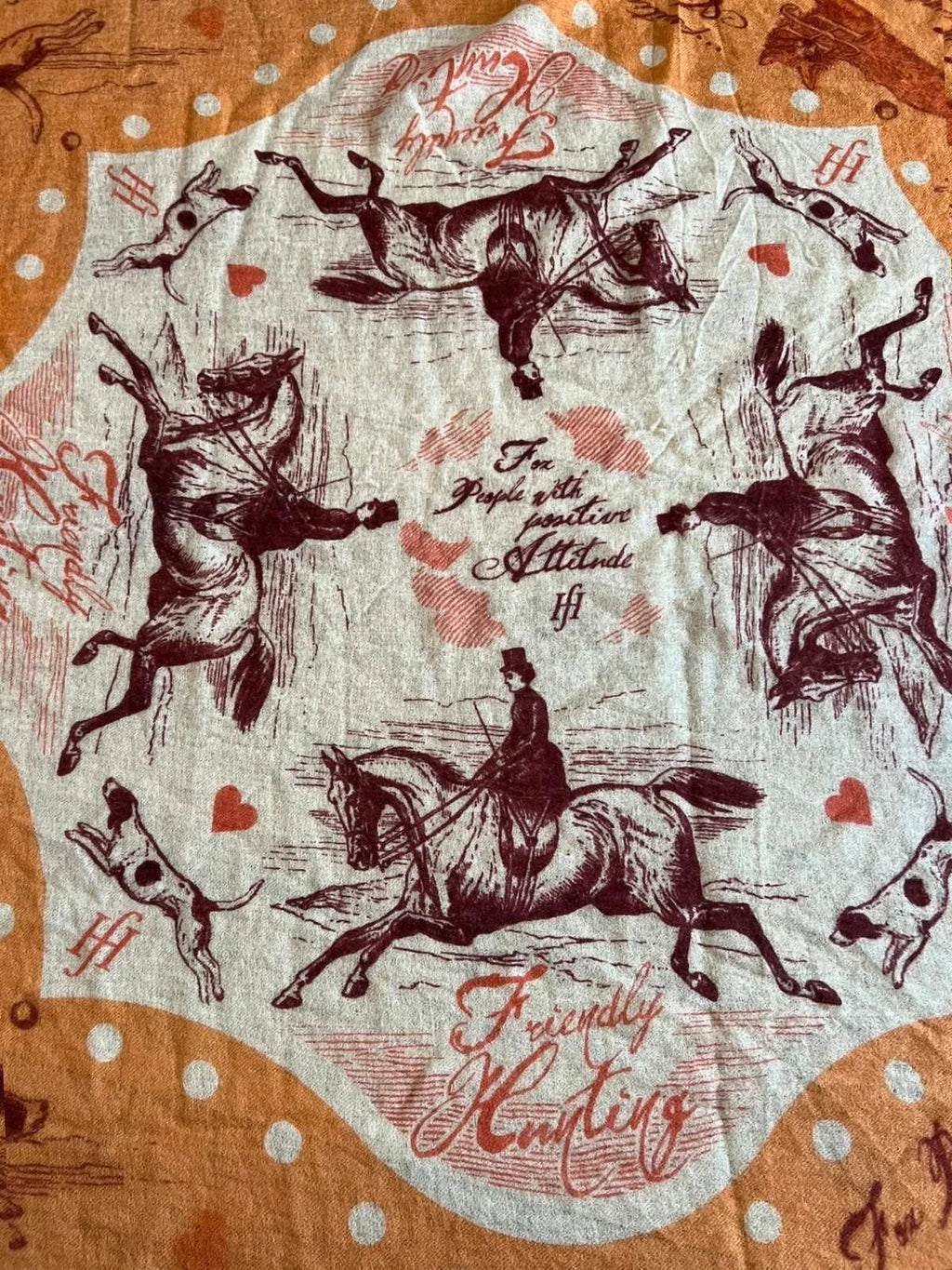 Friendly Hunting huge cashmere stole shawl scarf - view 8