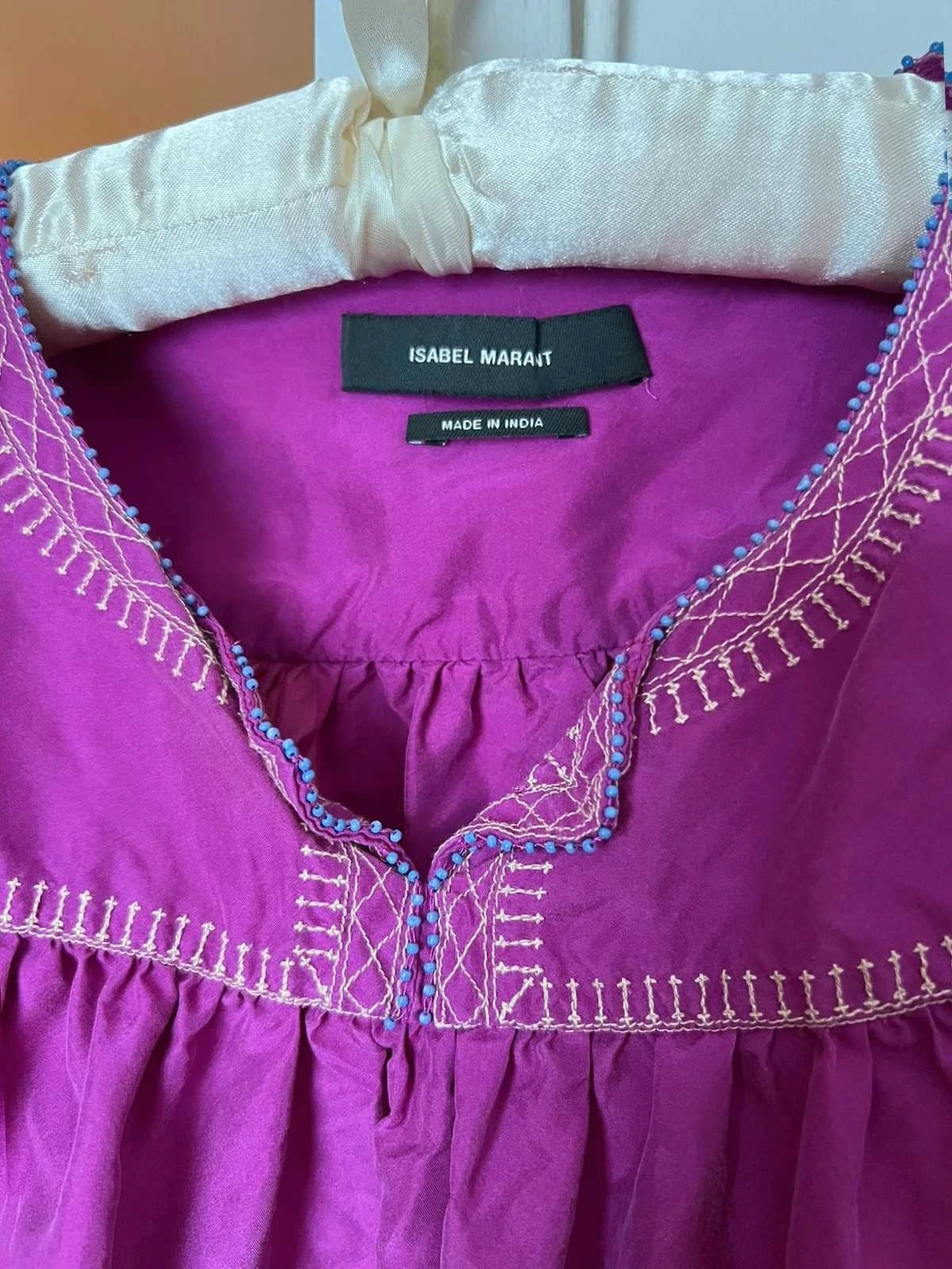 Isabel Marant silk fuchsia blouse - view 2