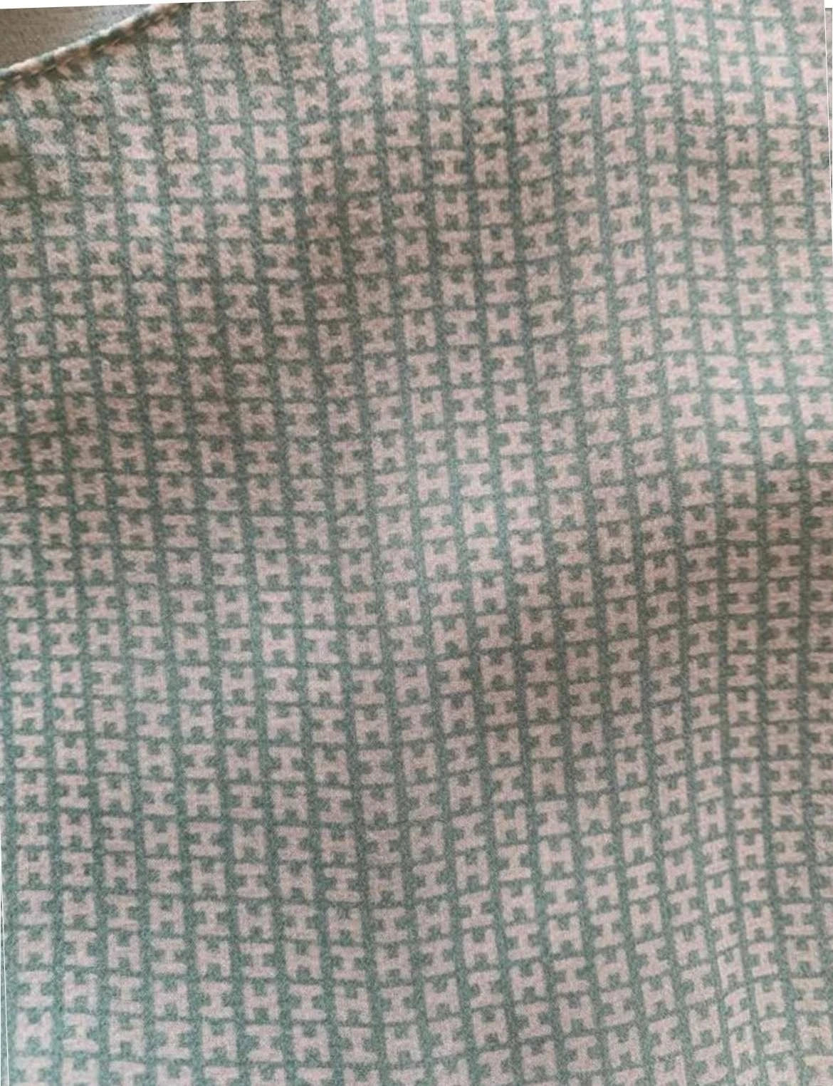Hemisphere turquoise mint silk top H logo - view 5