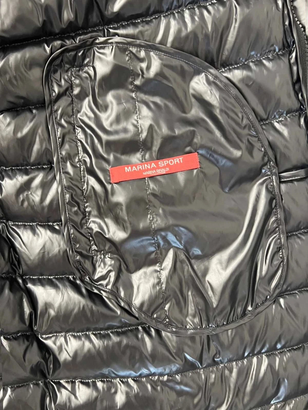 Marina Rinaldi new black down coat - view 5