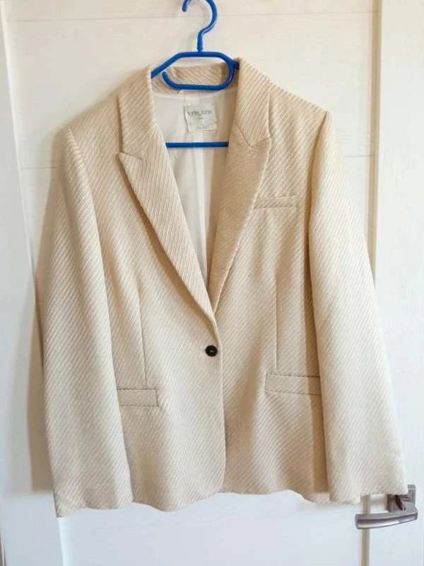 Forte Forte oversize cream wool blazer