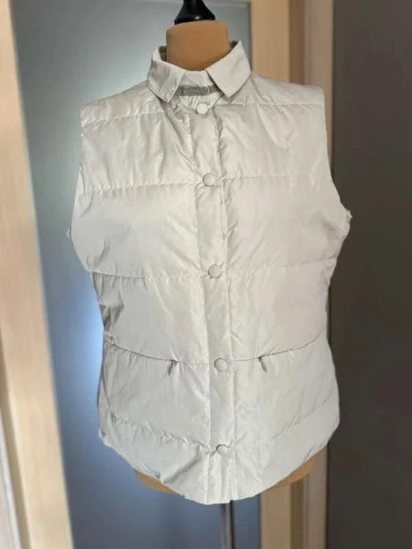 Fabiana Filippi sleeveless white down vest