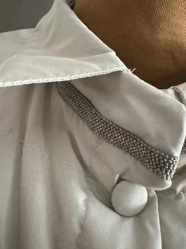 Fabiana Filippi sleeveless white down vest - view 5