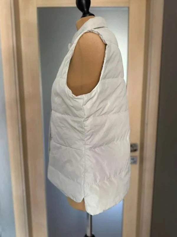 Fabiana Filippi sleeveless white down vest - view 2