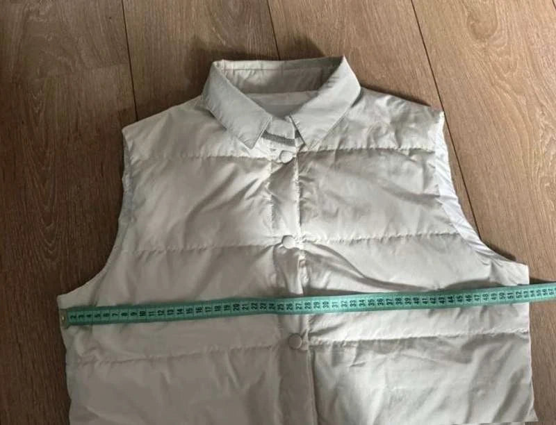Fabiana Filippi sleeveless white down vest - view 8
