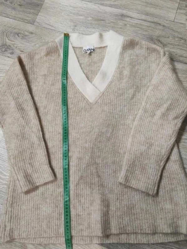 Ganni mohair wool beige oversize sweater - view 3