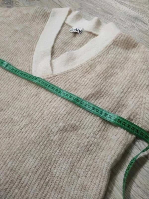 Ganni mohair wool beige oversize sweater - view 2