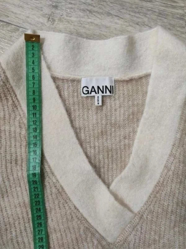 Ganni mohair wool beige oversize sweater - view 4