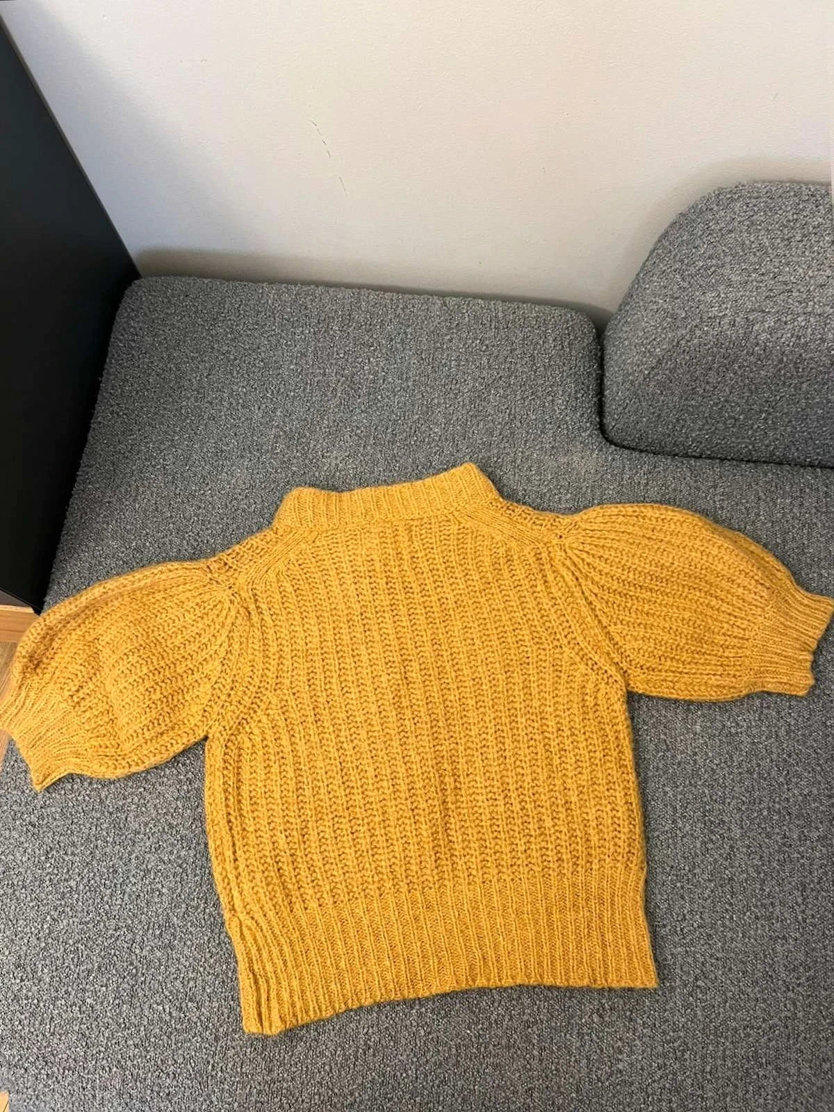Ba&sh alpaca mohair mustard sweater - view 7