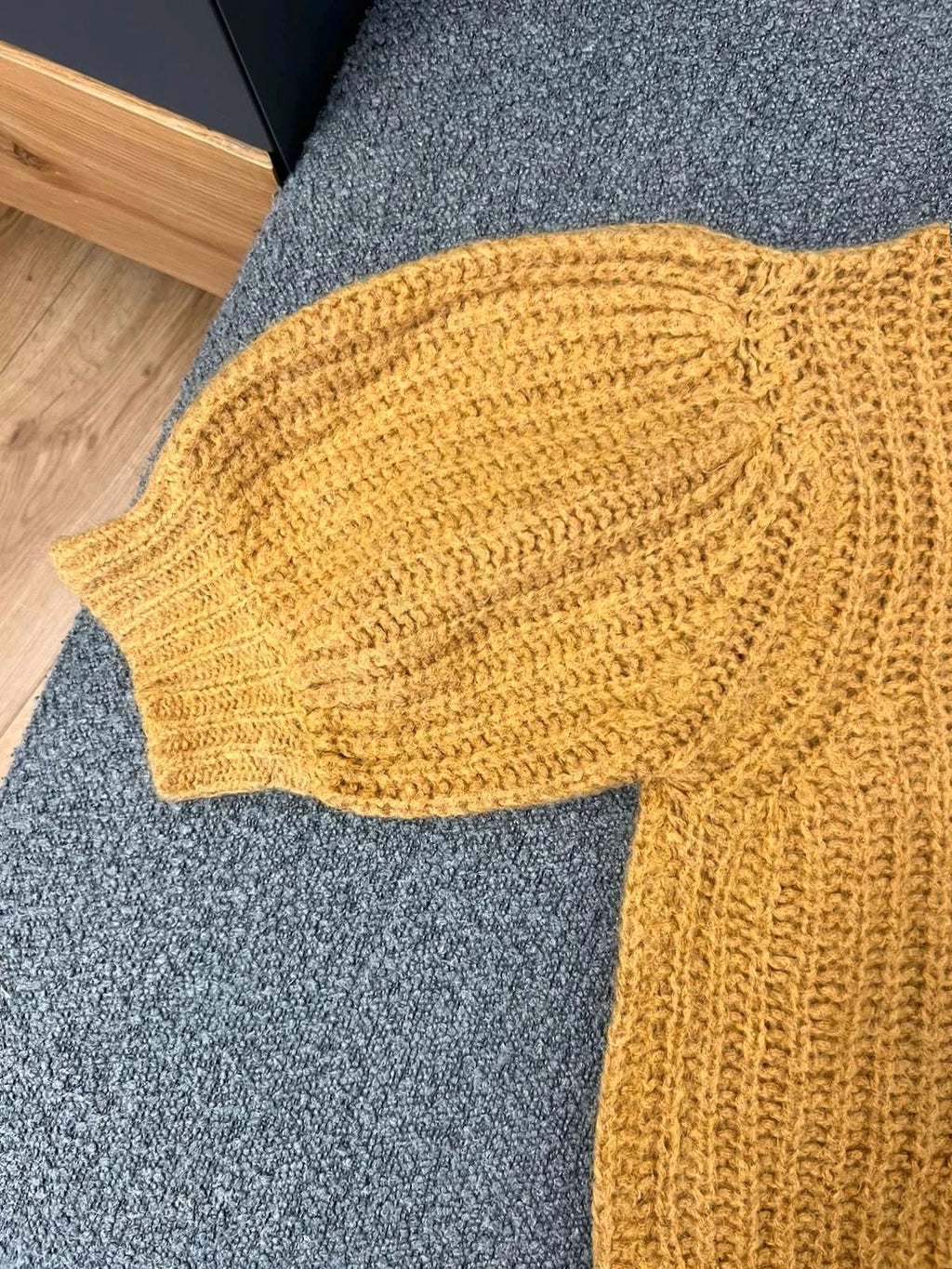 Ba&sh alpaca mohair mustard sweater - view 4