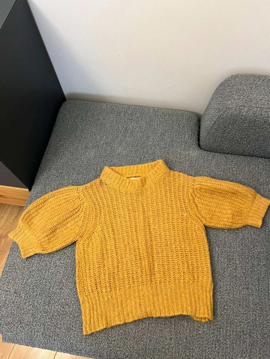Ba&sh alpaca mohair mustard sweater - view 2