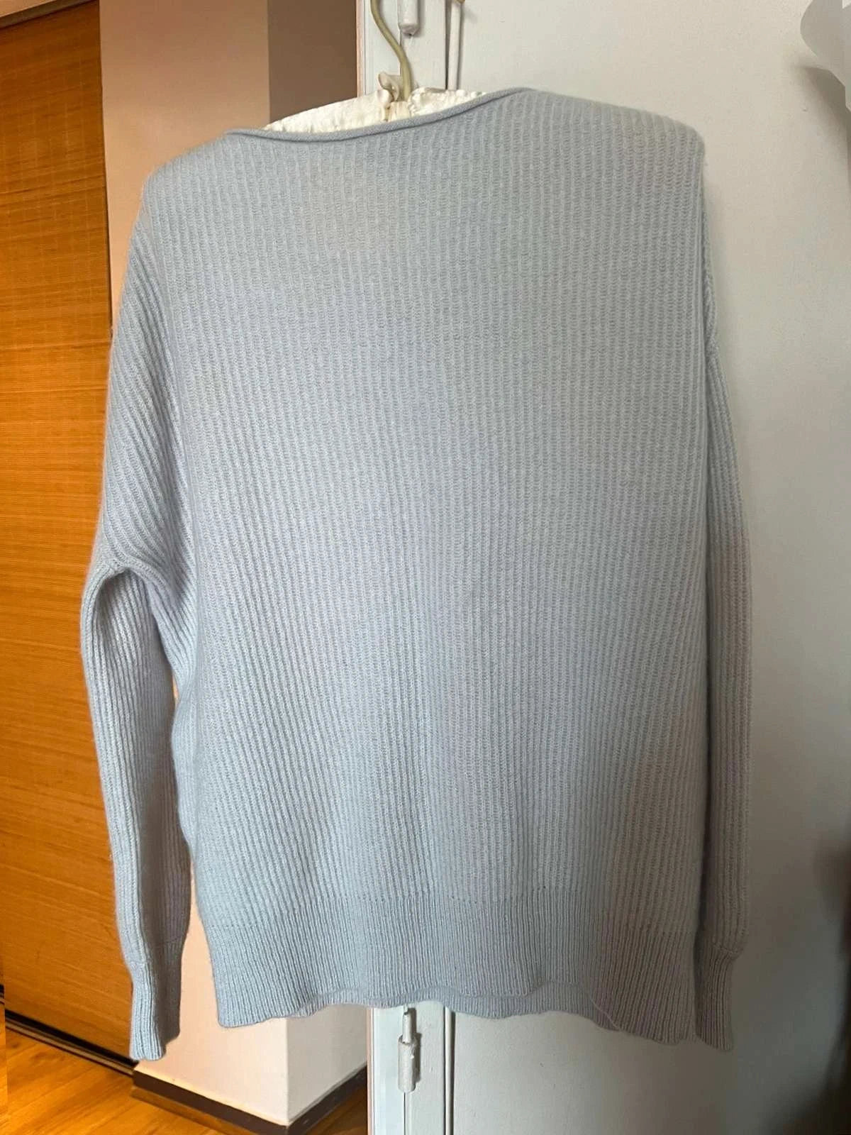 FTC dusty blue grey cashmere sweater jumper - view 6