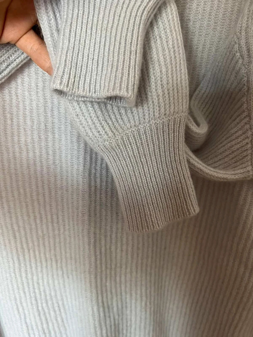 FTC dusty blue grey cashmere sweater jumper - view 4