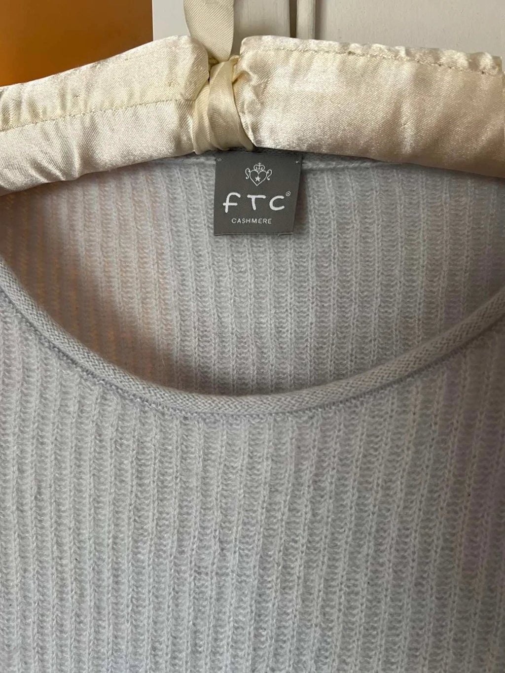 FTC dusty blue grey cashmere sweater jumper - view 2
