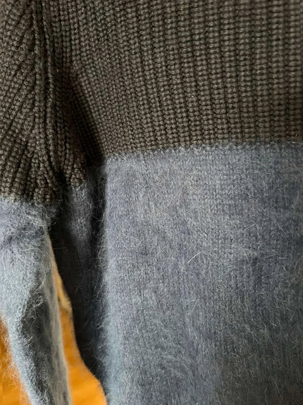 Vanessa Bruno navy blue wool angora sweater jumper - view 7
