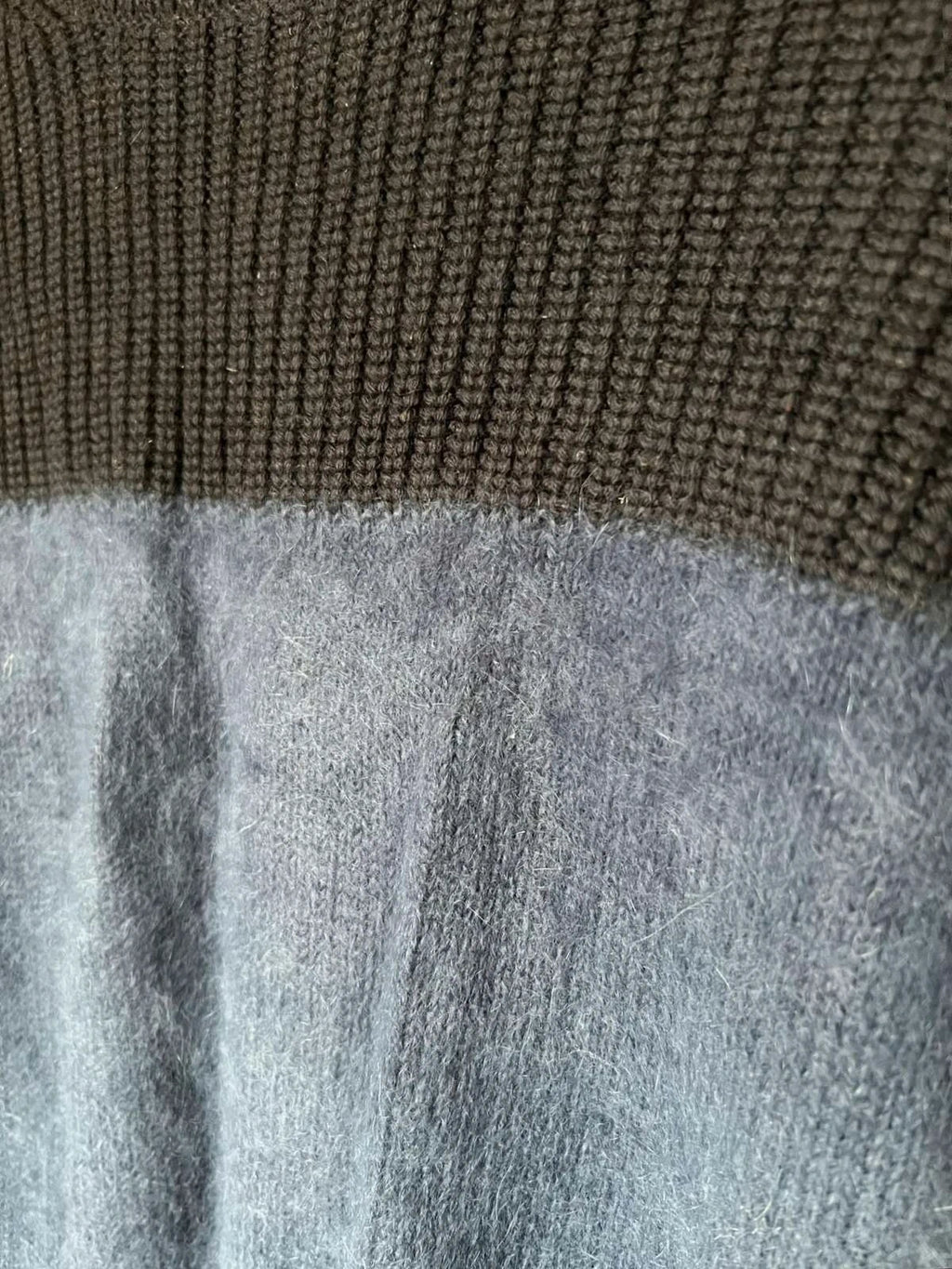 Vanessa Bruno navy blue wool angora sweater jumper - view 4