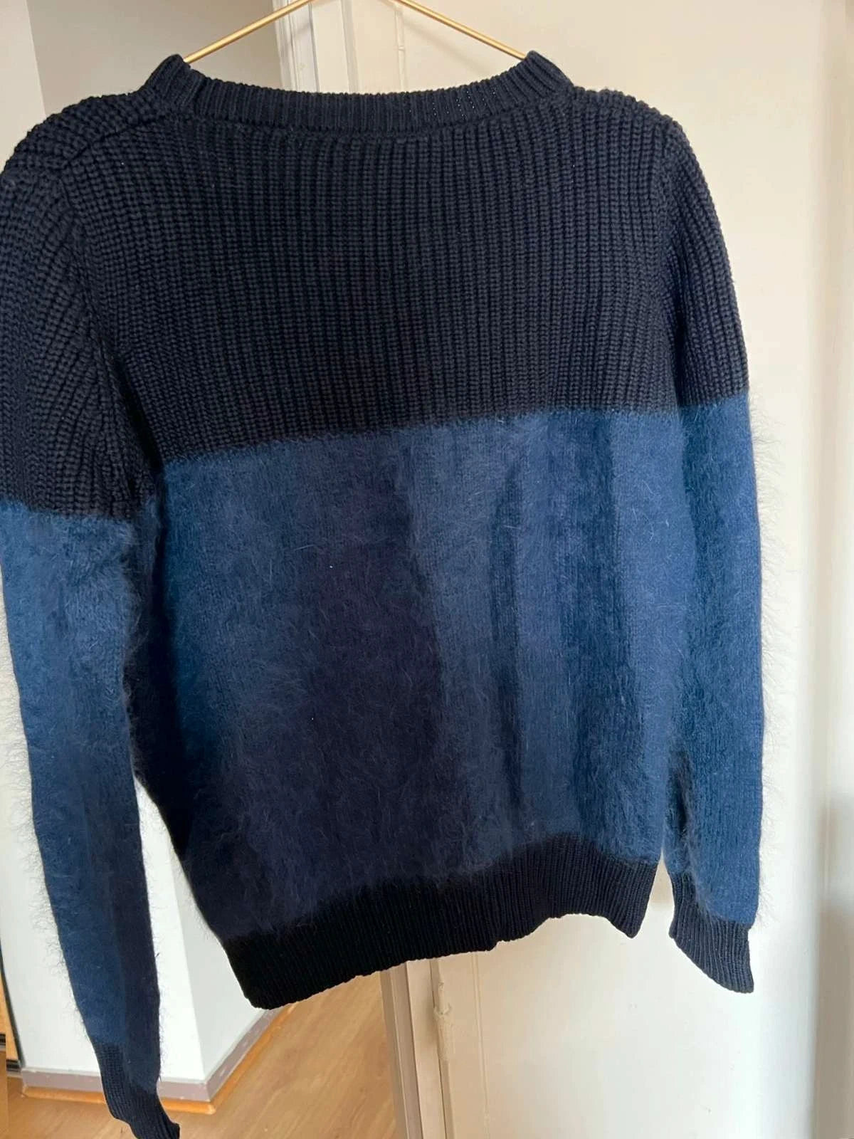 Vanessa Bruno navy blue wool angora sweater jumper - view 6