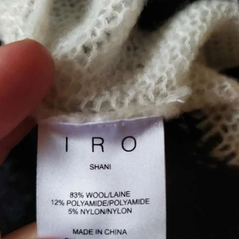 IRO wool black and white sweater jumper - view 6