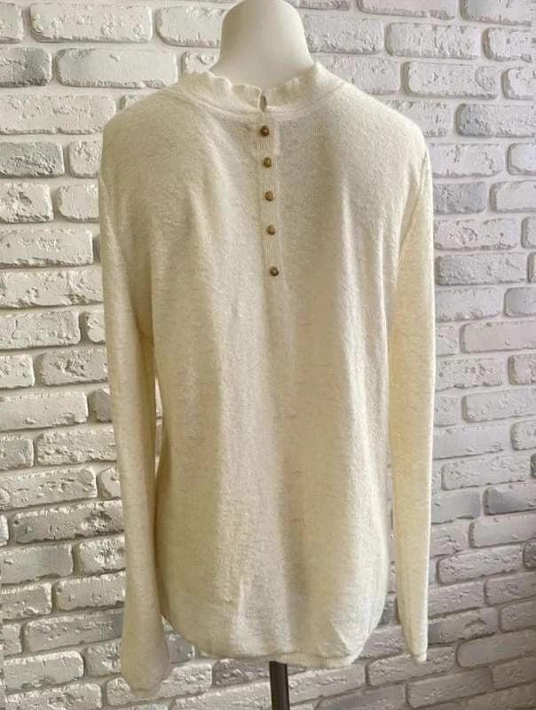 Des Petits Hauts white baby alpaca top jumper - view 3
