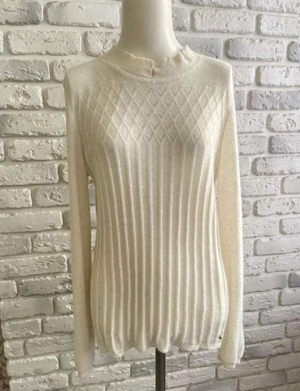 Des Petits Hauts white baby alpaca top jumper