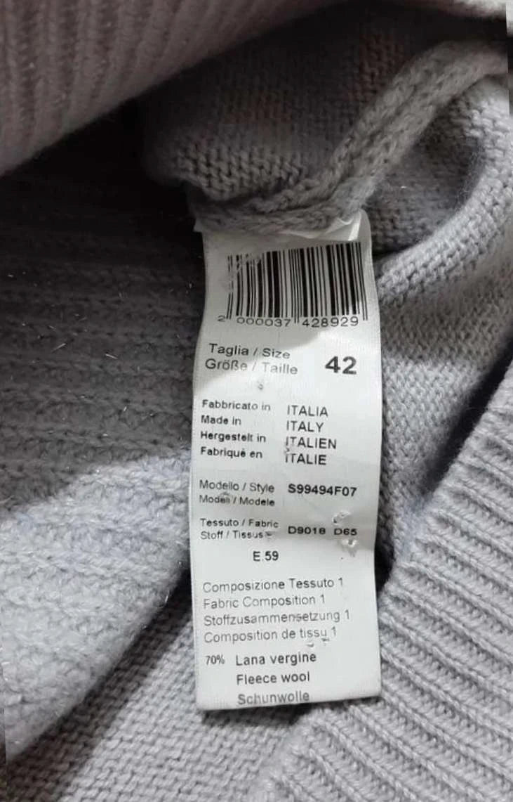 Peserico lilac wool cashmere silk jumper sweater - view 6