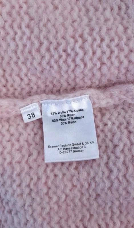 Herzensangelegenheit alpaca wool pink oversize sweater - view 4