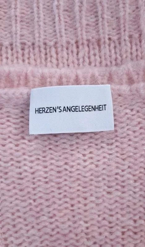 Herzensangelegenheit alpaca wool pink oversize sweater - view 3