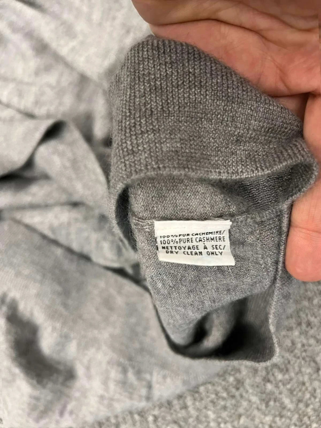 Eric Bompard grey cashmere jumper sweater - view 7