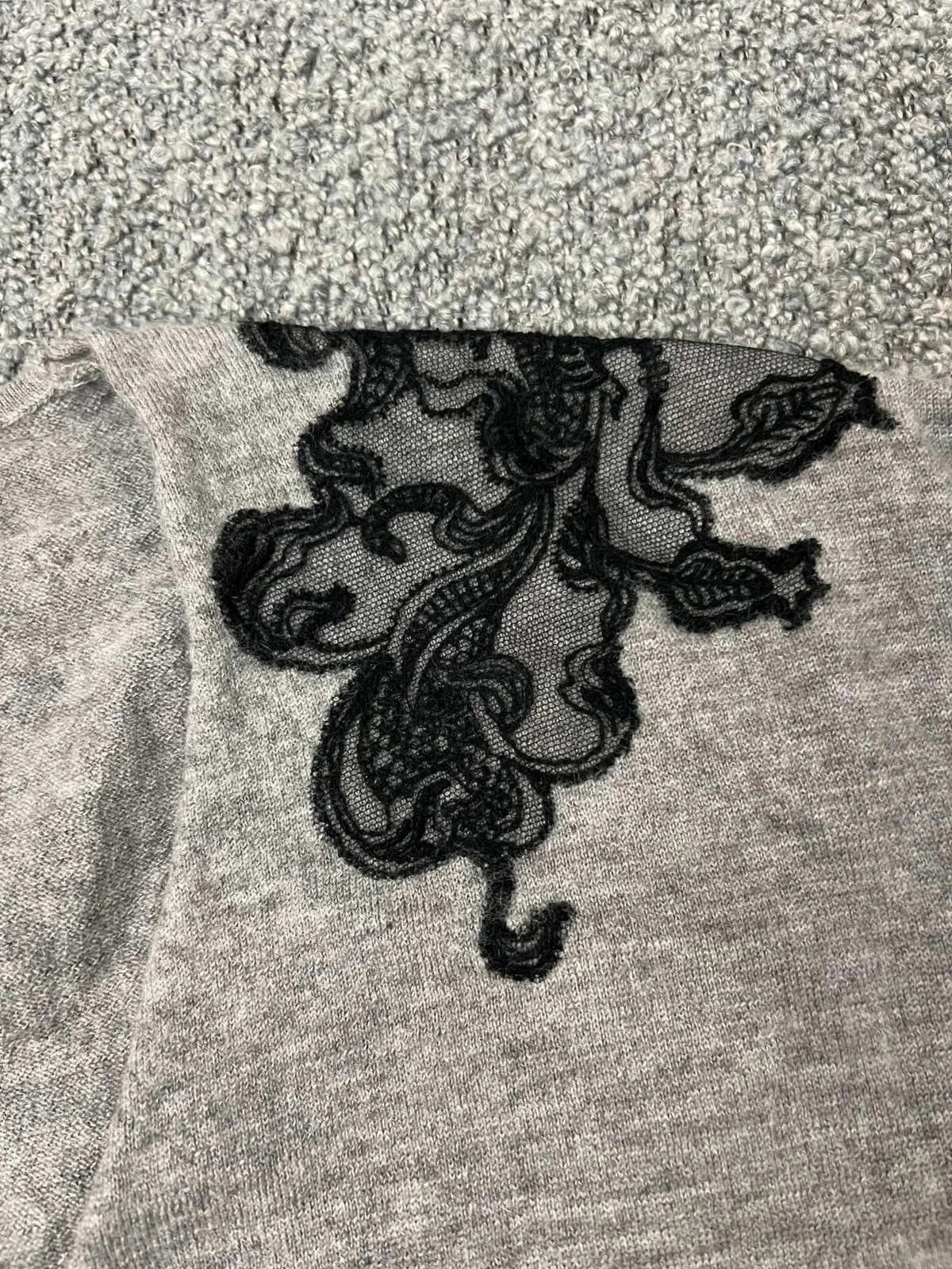 Eric Bompard grey cashmere jumper sweater - view 3