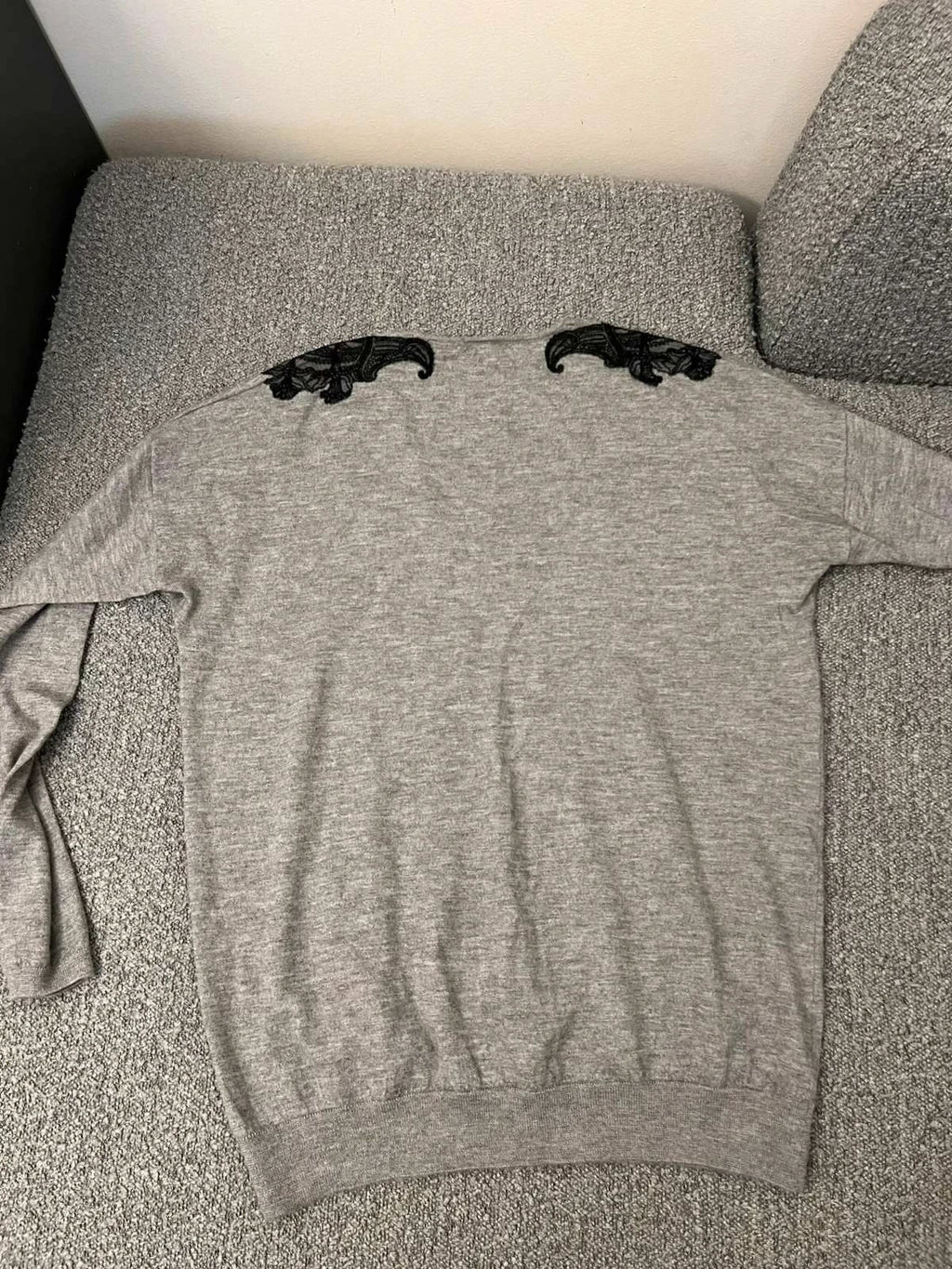 Eric Bompard grey cashmere jumper sweater - view 9