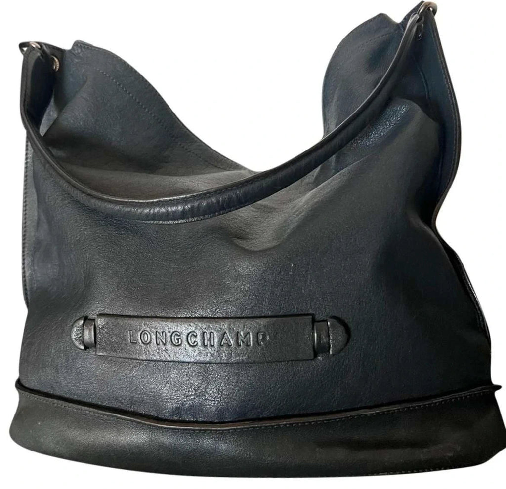 Longchamp 3D black navy leather bag - view 2