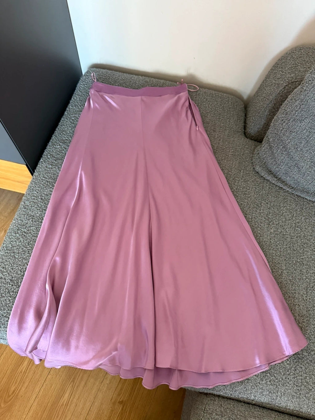 Forte Forte lilac silk long skirt