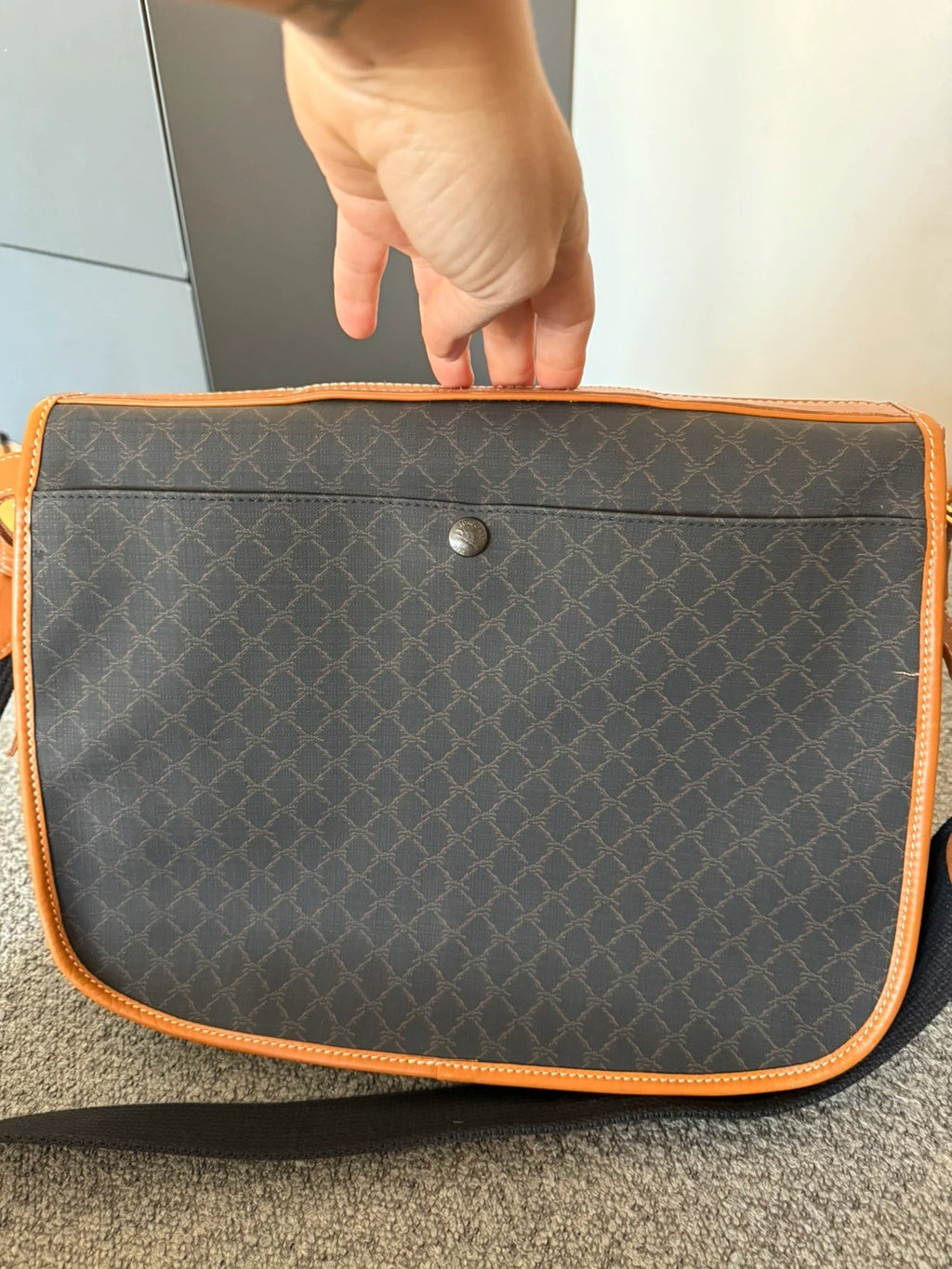 Longchamp new vintage monogram canvas leather bag - view 8