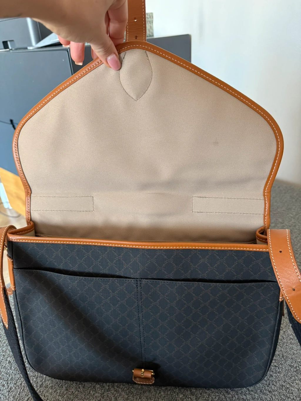 Longchamp new vintage monogram canvas leather bag - view 10
