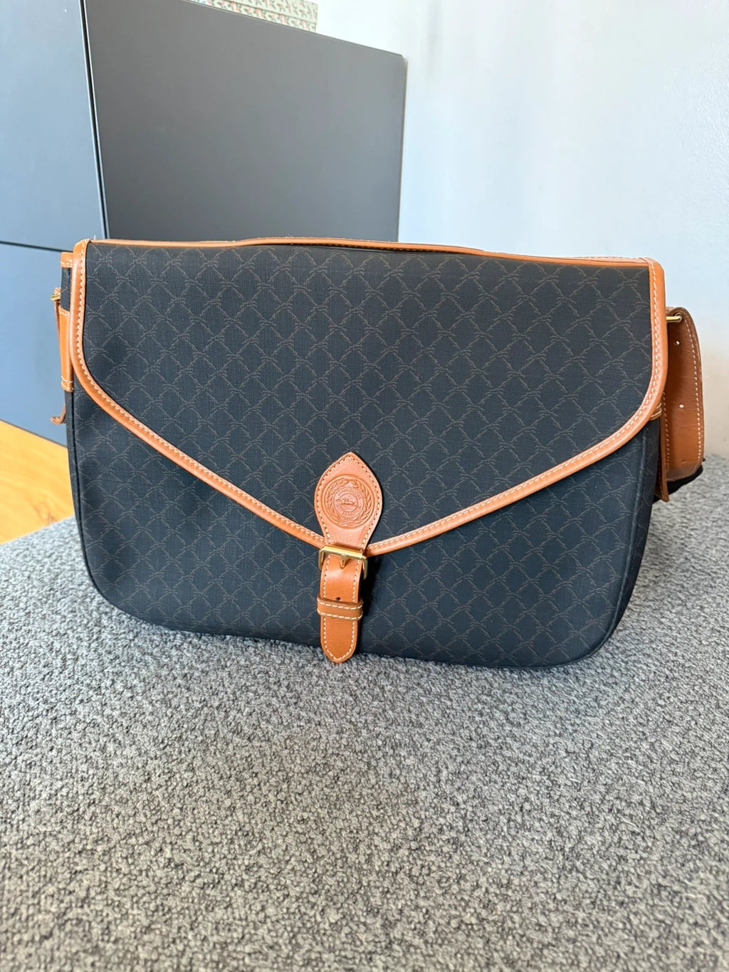 Longchamp new vintage monogram canvas leather bag - view 2