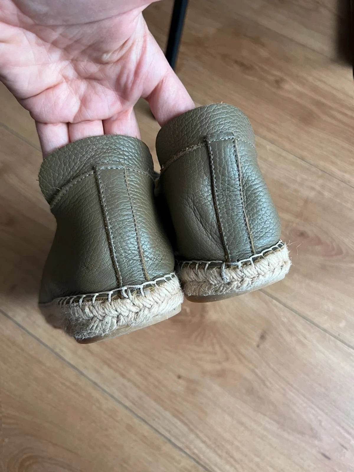 Navyboot green leather espadrille flats sneakers - view 6