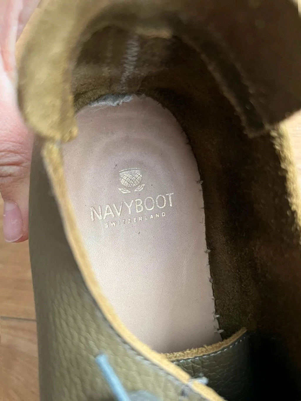 Navyboot green leather espadrille flats sneakers - view 4