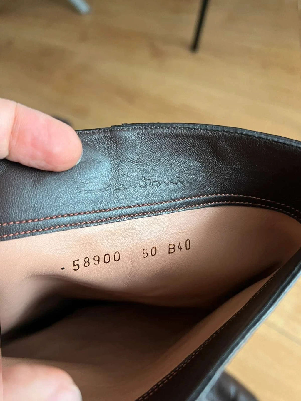 Santoni brown leather high boots - view 10