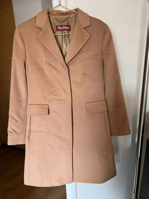 Max Mara Studio beige wool coat