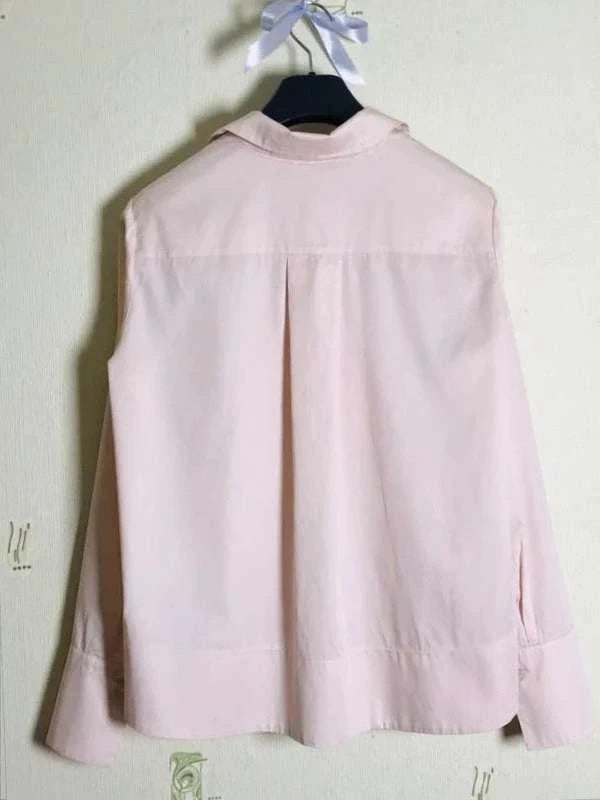 Sly010 pink cotton shirt blouse - view 5