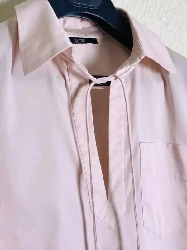 Sly010 pink cotton shirt blouse - view 4