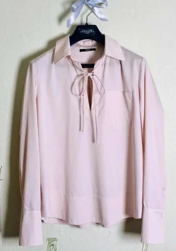 Sly010 pink cotton shirt blouse