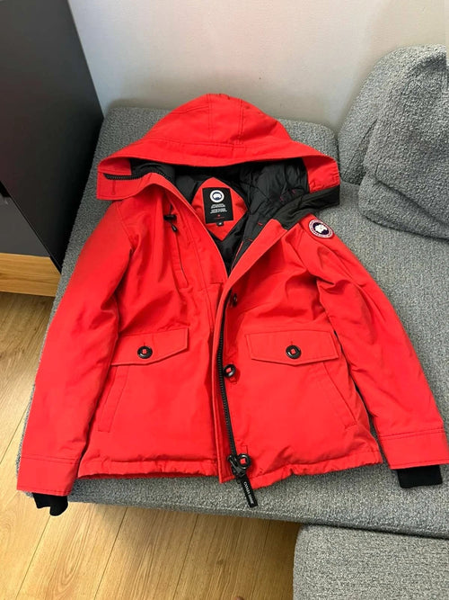 Canada Goose padded winter jacket red parka