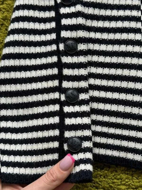 Max Mara Harlem striped wool turtleneck jumper sweater - view 2