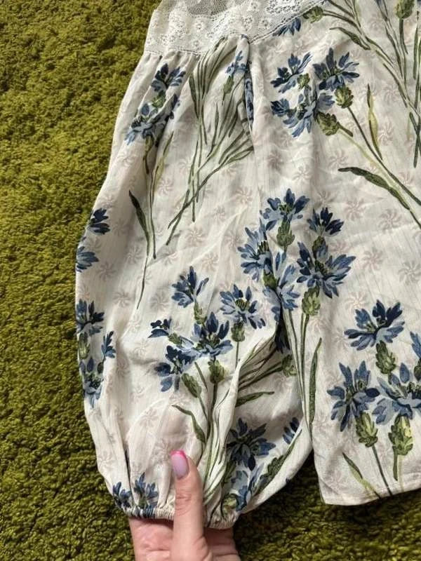 Red Valentino silk lace blouse - view 3