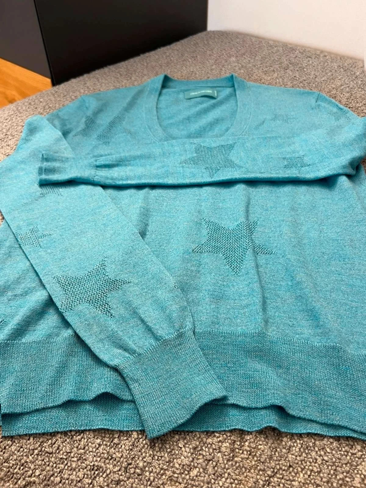 Zadig & Voltaire rina star m blue wool jumper sweater - view 4