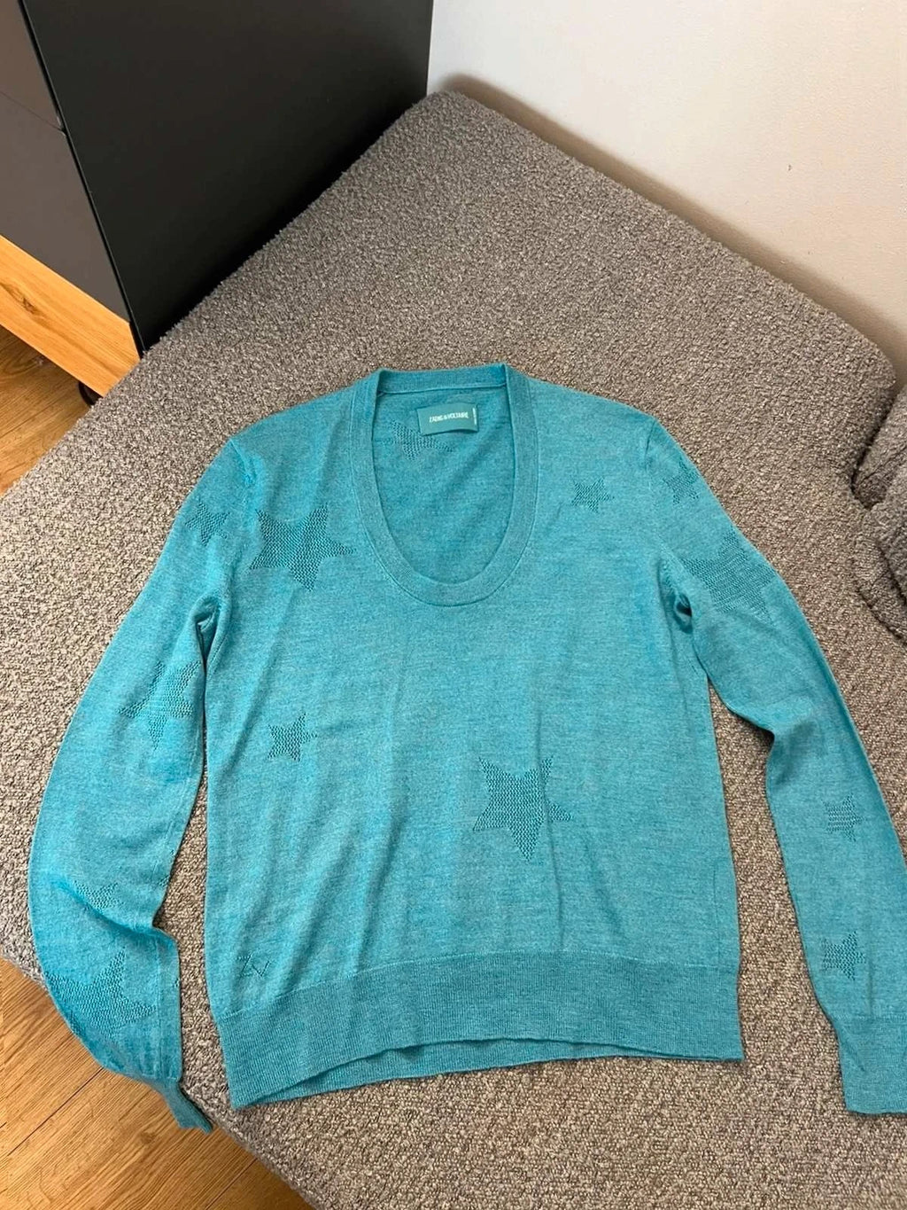 Zadig & Voltaire rina star m blue wool jumper sweater - view 2
