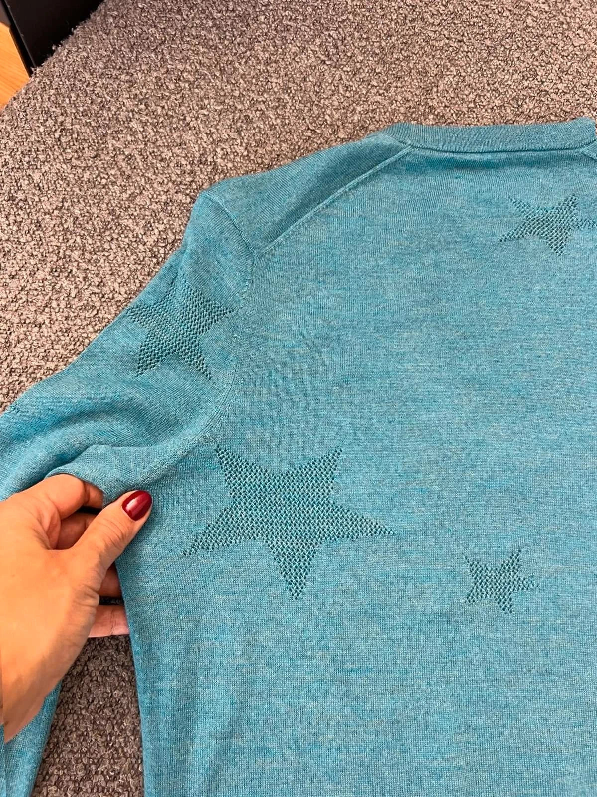 Zadig & Voltaire rina star m blue wool jumper sweater - view 8