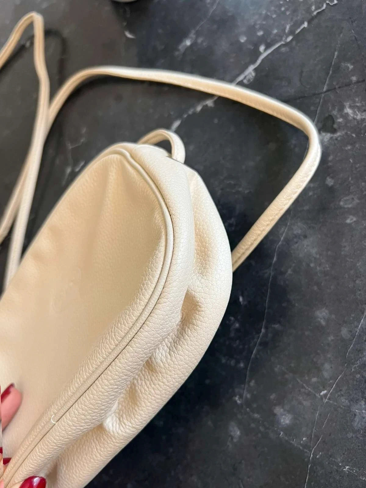 Longchamp ecru leather vintage crossbody bag - view 7