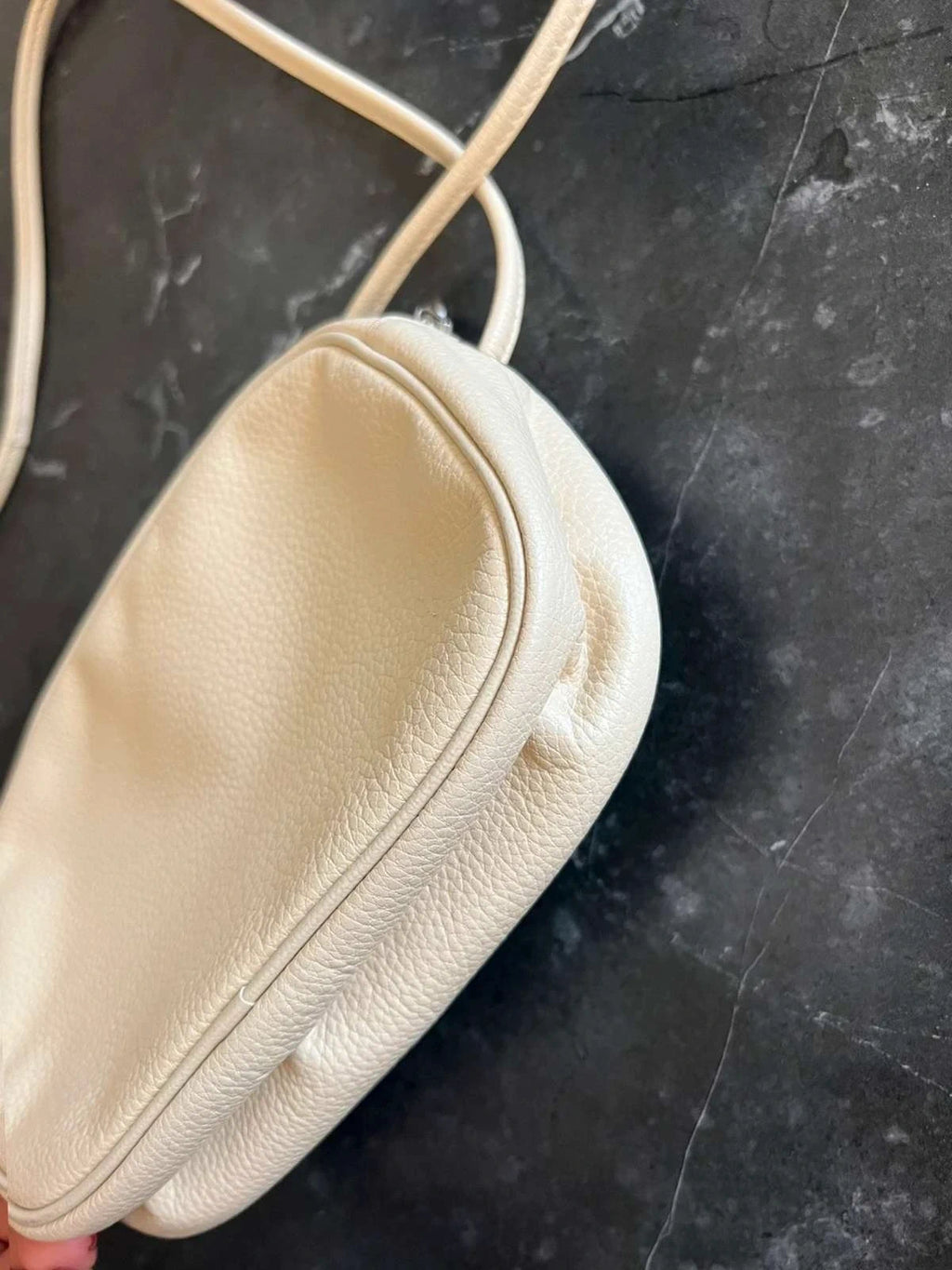 Longchamp ecru leather vintage crossbody bag - view 6
